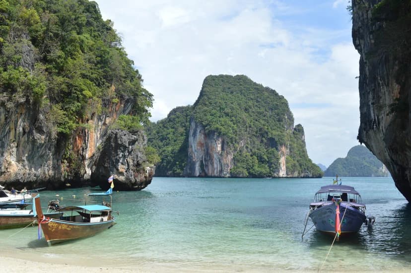 phi phi island, island, nature, sea